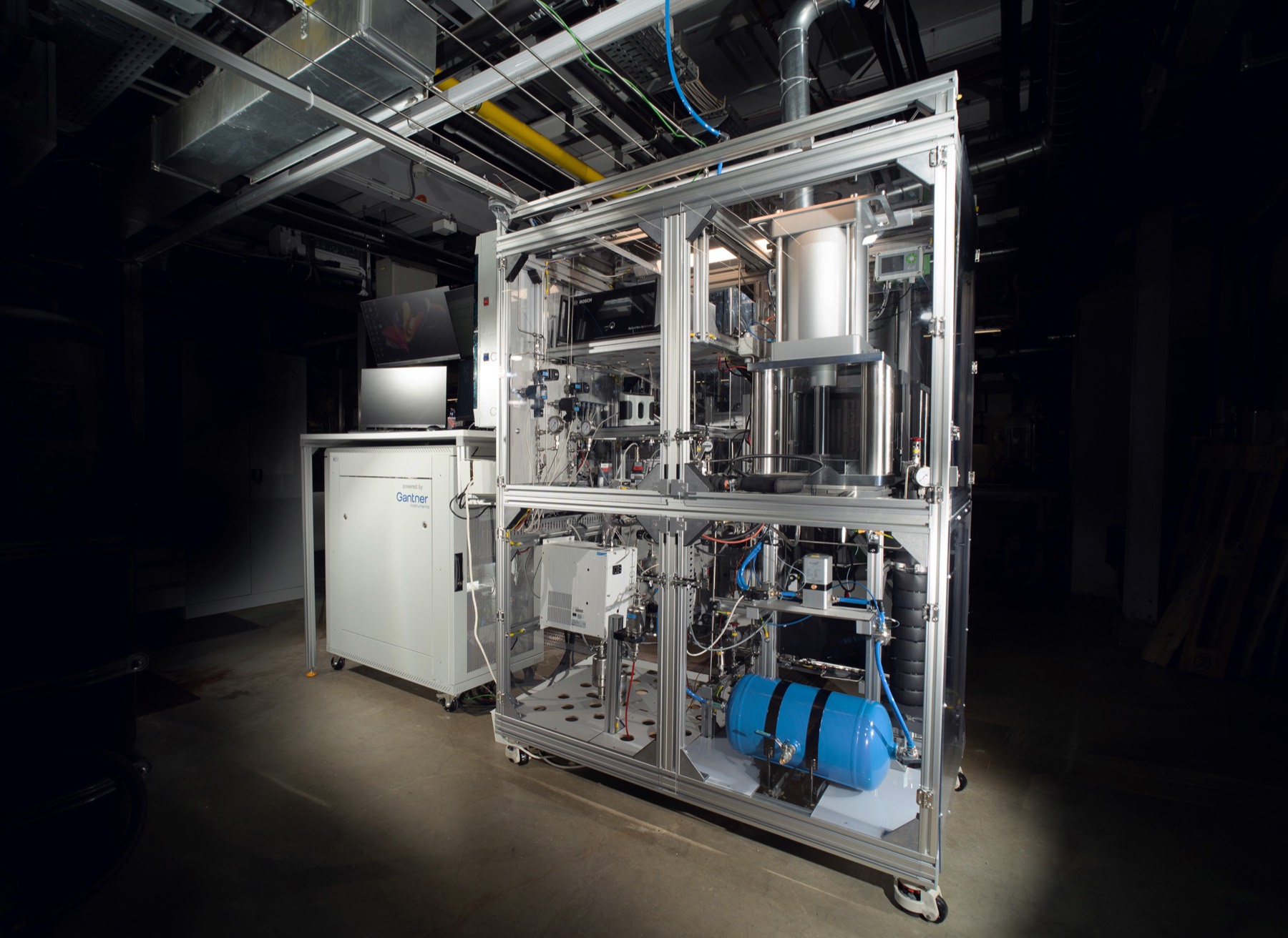 RevoHy lab-scale hydrogen recovery and purification unit, running a trial